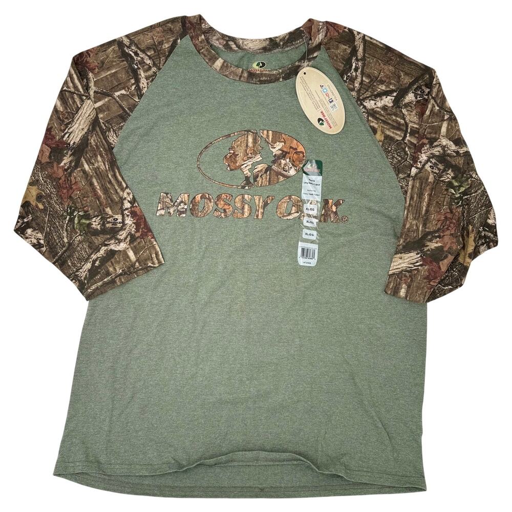 New w/ Tags | Men's XL Mossy Oak Camo Sleeve T-Shirt | Outdoor, Hunting, Casual
